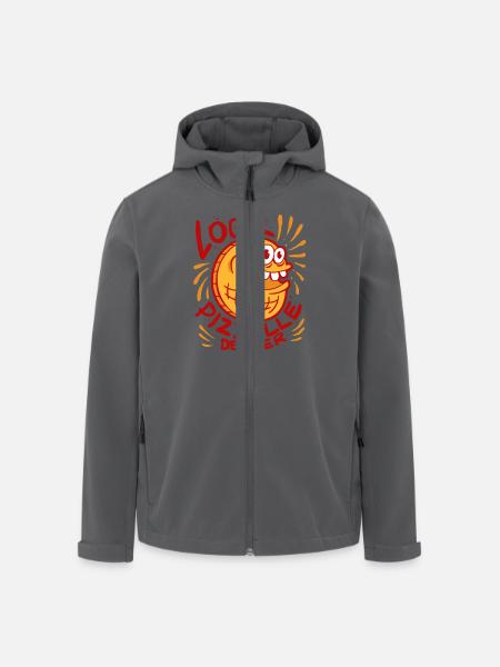 Pizzelle Waffle Biscuit - Men’s Recycled Softshell Jacket by Stanley/Stella - black
