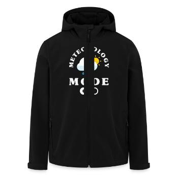 Funny Meteorology Wetterbegeisterte - Recycelte Männer Softshell-Jacke von Stanley/Stella - Schwarz - Vorne - AI Model Male 185 light (185cm)