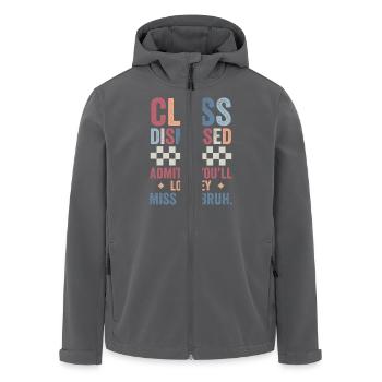 Last Day of School Admit It You’ll Low Key Miss Me - Veste softshell homme en polyester recyclé Stanley/Stella - charbon - Devant - AI Model Male 185 light (185cm)