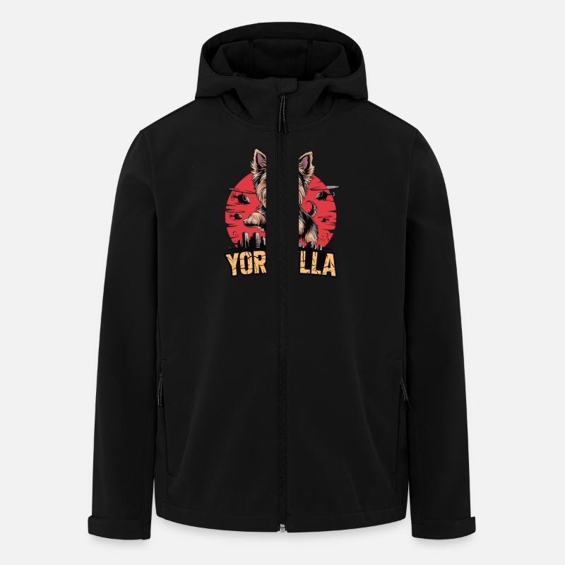 Yorkzilla – Petit, mignon, destructeur - Veste softshell homme en polyester recyclé Stanley/Stella - noir