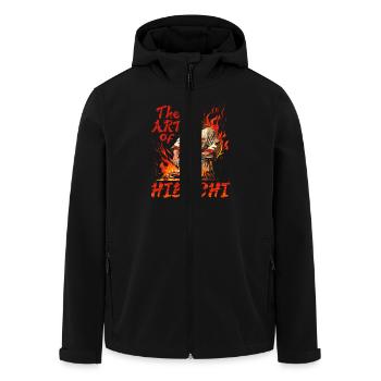 Hibachi The Art Of The Hibachi - Men’s Recycled Softshell Jacket by Stanley/Stella - black - Front - AI Model Male 185 light (185cm)