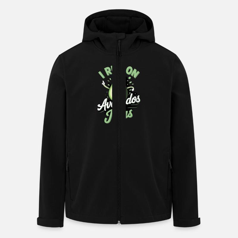 Coole Avocado für Christen - Recycelte Männer Softshell-Jacke von Stanley/Stella - Schwarz