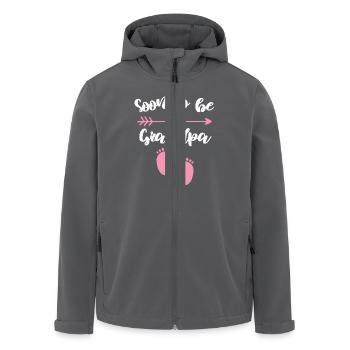Bald Oma Spruch Großmutter Design - Recycelte Männer Softshell-Jacke von Stanley/Stella - Anthrazit - Vorne - AI Model Male 185 light (185cm)