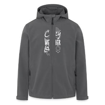 Météorologie amusante Passionnés de météo - Veste softshell homme en polyester recyclé Stanley/Stella - charbon - Devant - AI Model Male 185 light (185cm)