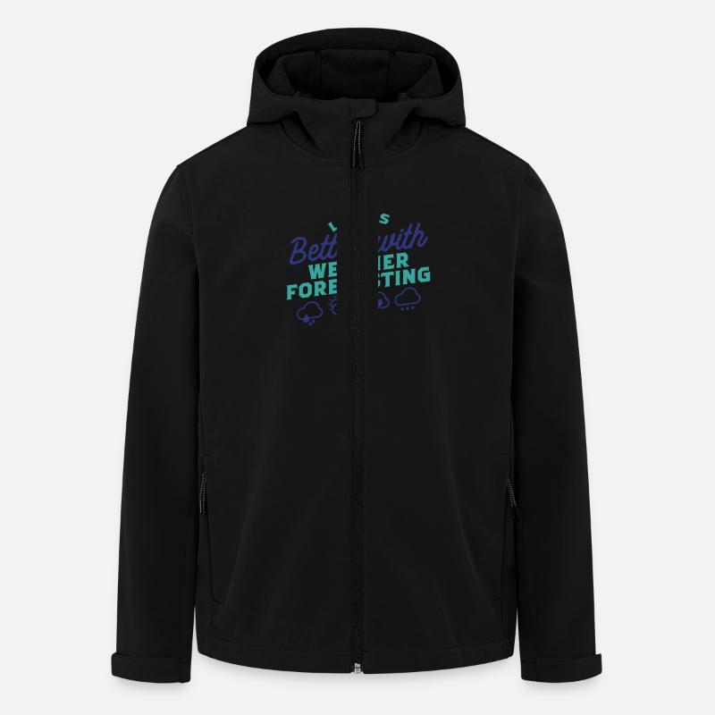 Meteorologe Wettervorhersager - Recycelte Männer Softshell-Jacke von Stanley/Stella - Schwarz