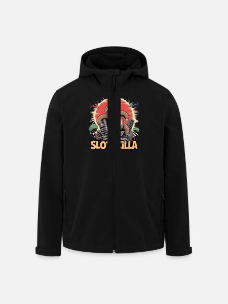 Slothzilla – Destruction au ralenti - Veste softshell homme en polyester recyclé Stanley/Stella - noir