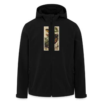 Salamanders Salamander - Men’s Recycled Softshell Jacket by Stanley/Stella - black - Front - AI Model Male 185 light (185cm)