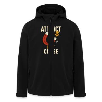 L’aimant à argent : attirer au lieu de chasser - Veste softshell homme en polyester recyclé Stanley/Stella - noir - Devant - AI Model Male 185 light (185cm)