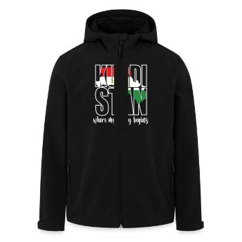 Kurdistan Where My Story Begins Kurd Kurds - Men’s Recycled Softshell Jacket by Stanley/Stella - black - Front - AI Model Male 185 light (185cm)