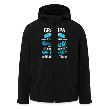 schöner Opa Spruch Großvater Design - Recycelte Männer Softshell-Jacke von Stanley/Stella - Schwarz - Vorne - AI Model Male 185 light (185cm)