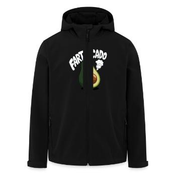 Funny Avocado Farting Farting Fartvocado - Men’s Recycled Softshell Jacket by Stanley/Stella - black - Front - AI Model Male 185 light (185cm)