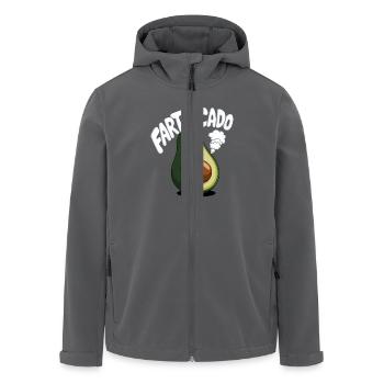 Lustige Avocado Furzen Pupsen Fartvocado - Recycelte Männer Softshell-Jacke von Stanley/Stella - Anthrazit - Vorne - AI Model Male 185 light (185cm)