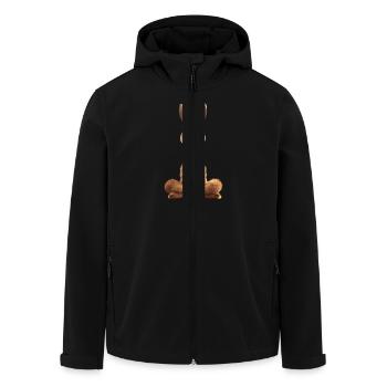 Lama méditant pour la détente et la relaxation - Veste softshell homme en polyester recyclé Stanley/Stella - noir - Devant - AI Model Male 185 light (185cm)