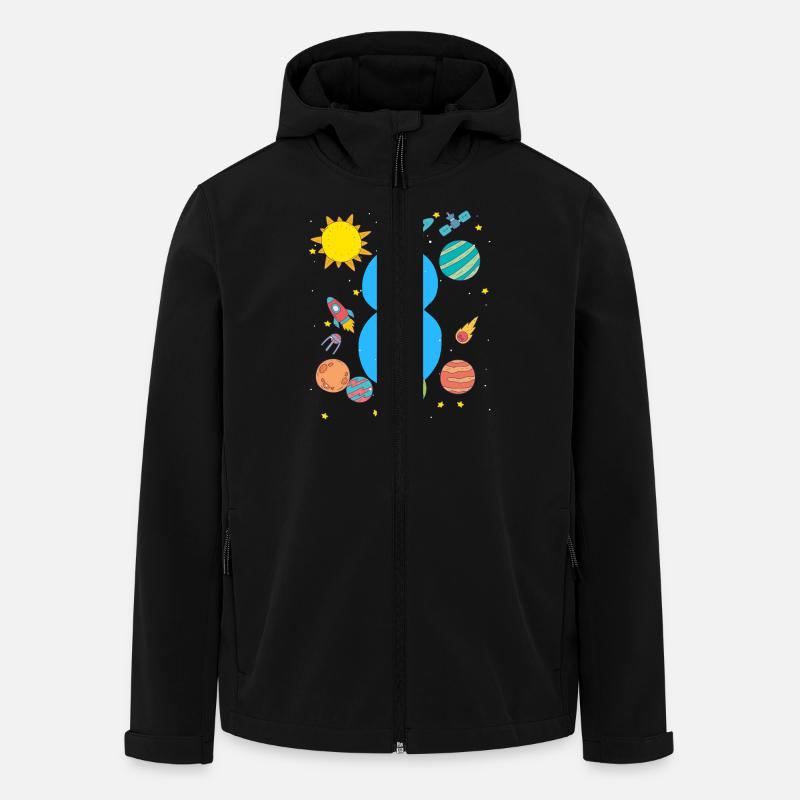 Space Adventure Eight - Men’s Recycled Softshell Jacket by Stanley/Stella - black