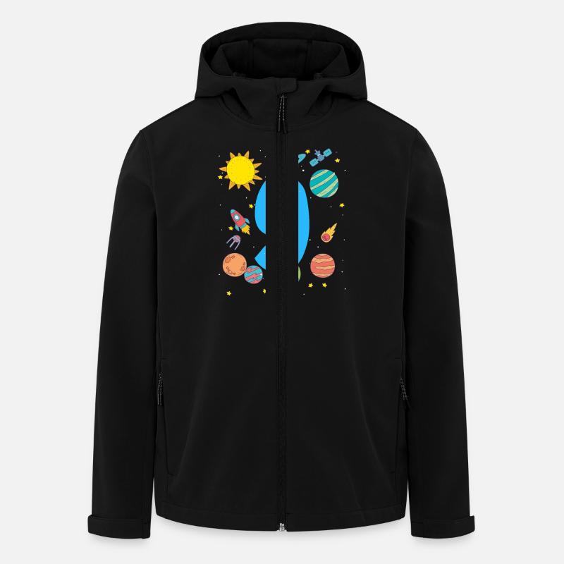 Space Adventure Number Nine - Men’s Recycled Softshell Jacket by Stanley/Stella - black
