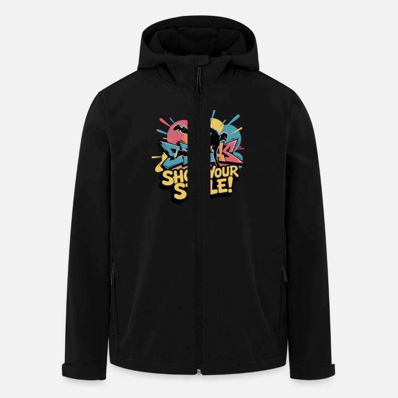 BREAKDANCER - Recycelte Männer Softshell-Jacke von Stanley/Stella - Schwarz