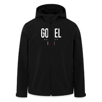 Gomel Belarus Weißrussland - Recycelte Männer Softshell-Jacke von Stanley/Stella - Schwarz - Vorne - AI Model Male 185 light (185cm)