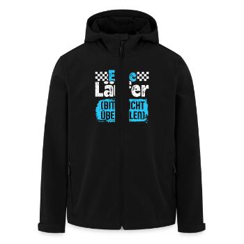 Laufen ELITE LÄUFER BITTE NICHT ÜBERHOLEN Lustiges - Recycelte Männer Softshell-Jacke von Stanley/Stella - Schwarz - Vorne - AI Model Male 185 light (185cm)