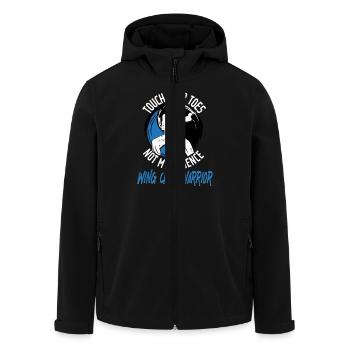 Wing Chun Warrior - Recycelte Männer Softshell-Jacke von Stanley/Stella - Schwarz - Vorne - AI Model Male 185 light (185cm)