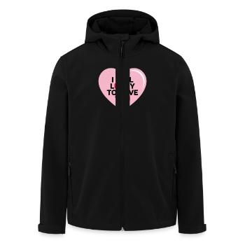 Je me sens chanceux de t’avoir - Veste softshell homme en polyester recyclé Stanley/Stella - noir - Devant - AI Model Male 185 light (185cm)