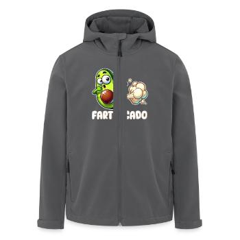 Lustige Avocado Furzen Pupsen Fartvocado - Recycelte Männer Softshell-Jacke von Stanley/Stella - Anthrazit - Vorne - AI Model Male 185 light (185cm)