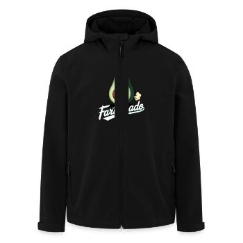 Funny Avocado Farting Farting Fartvocado - Men’s Recycled Softshell Jacket by Stanley/Stella - black - Front - AI Model Male 185 light (185cm)