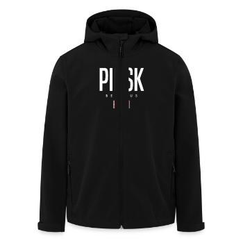 Pinsk Belarus Weißrussland - Recycelte Männer Softshell-Jacke von Stanley/Stella - Schwarz - Vorne - AI Model Male 185 light (185cm)