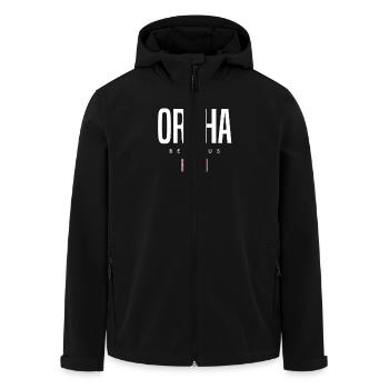 Orsha Belarus Weißrussland - Recycelte Männer Softshell-Jacke von Stanley/Stella - Schwarz - Vorne - AI Model Male 185 light (185cm)