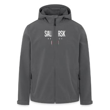 Salihorsk Belarus Weißrussland - Recycelte Männer Softshell-Jacke von Stanley/Stella - Anthrazit - Vorne - AI Model Male 185 light (185cm)