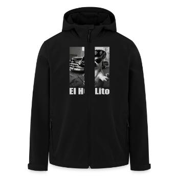 Bitcoin - Recycelte Männer Softshell-Jacke von Stanley/Stella - Schwarz - Vorne - AI Model Male 185 light (185cm)