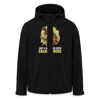 Salamanders Salamander - Men’s Recycled Softshell Jacket by Stanley/Stella - black - Front - AI Model Male 185 light (185cm)