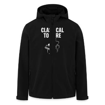 Pianiste classique Piano Life Musique Récital - Veste softshell homme en polyester recyclé Stanley/Stella - noir - Devant - AI Model Male 185 light (185cm)