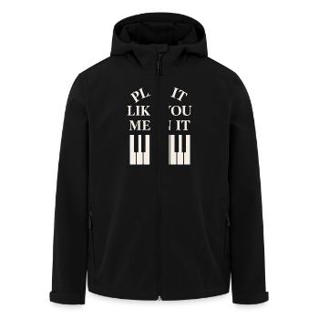 Pianiste classique Piano Life Musique Récital - Veste softshell homme en polyester recyclé Stanley/Stella - noir - Devant - AI Model Male 185 light (185cm)
