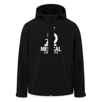Medical Lab Scientist Funny Scientist Medical - Men’s Recycled Softshell Jacket by Stanley/Stella - black - Front - AI Model Male 185 light (185cm)