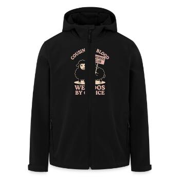 Funny Black Sheep Cousin Quirky Family - Men’s Recycled Softshell Jacket by Stanley/Stella - black - Front - AI Model Male 185 light (185cm)