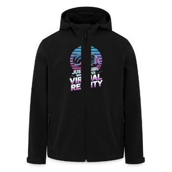 Just a girl who loves Virtual Reality - Recycelte Männer Softshell-Jacke von Stanley/Stella - Schwarz - Vorne - AI Model Male 185 light (185cm)