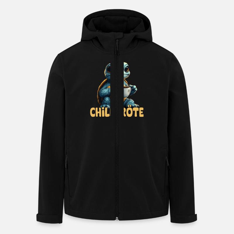 Chill Toad Pun Turtle - Men’s Recycled Softshell Jacket by Stanley/Stella - black