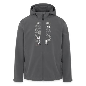 Prise de contrôle du monde – plan directeur de la souris intelligente - Veste softshell homme en polyester recyclé Stanley/Stella - charbon - Devant - AI Model Male 185 light (185cm)