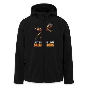 Salamanders Salamander - Men’s Recycled Softshell Jacket by Stanley/Stella - black - Front - AI Model Male 185 light (185cm)