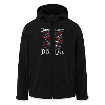 Dark Romance Booktok Dark Hearts Deep Love - Men’s Recycled Softshell Jacket by Stanley/Stella - black - Front - AI Model Male 185 light (185cm)