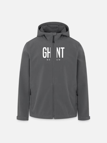 Gent Belgien - Recycelte Männer Softshell-Jacke von Stanley/Stella - Schwarz