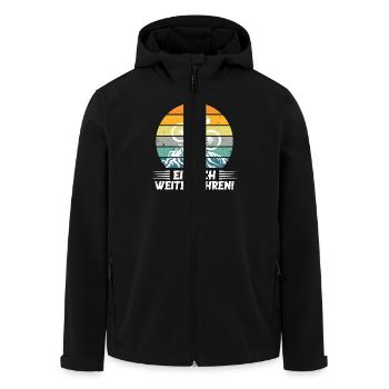 Radfahrer EINFACH WEITERFAHREN Lustiges - Recycelte Männer Softshell-Jacke von Stanley/Stella - Schwarz - Vorne - AI Model Male 185 light (185cm)