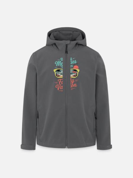 Family vacation 2025 - Men’s Recycled Softshell Jacket by Stanley/Stella - black