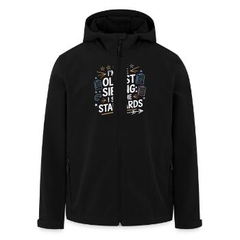 Funny Oldest Sibling Kid Tee I Set the Standards - Men’s Recycled Softshell Jacket by Stanley/Stella - black - Front - AI Model Male 185 light (185cm)