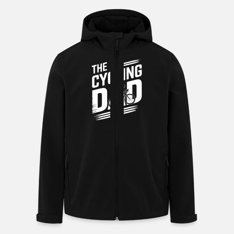 The cycling dad - Recycelte Männer Softshell-Jacke von Stanley/Stella - Schwarz