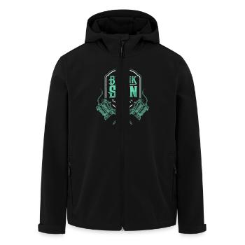 Tatoueur Je vois peau vierge Amateur d’arts du tatouage - Veste softshell homme en polyester recyclé Stanley/Stella - noir - Devant - AI Model Male 185 light (185cm)