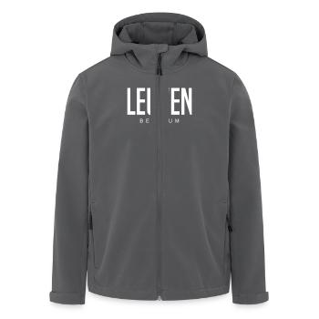 Louvain, Belgique - Veste softshell homme en polyester recyclé Stanley/Stella - charbon - Devant - AI Model Male 185 light (185cm)