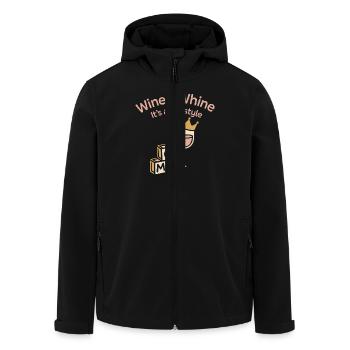 Alleinerziehende Mutter -chaos -koordinatorin Wine - Recycelte Männer Softshell-Jacke von Stanley/Stella - Schwarz - Vorne - AI Model Male 185 light (185cm)