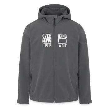 Anxiety disorder Anxiety disorder - Men’s Recycled Softshell Jacket by Stanley/Stella - anthracite - Front - AI Model Male 185 light (185cm)
