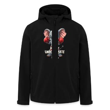 Muay Thai Boxing - Men’s Recycled Softshell Jacket by Stanley/Stella - black - Front - AI Model Male 185 light (185cm)